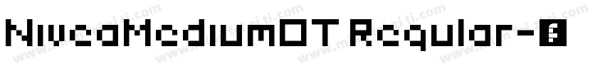 NiveaMediumOT Regular字体转换